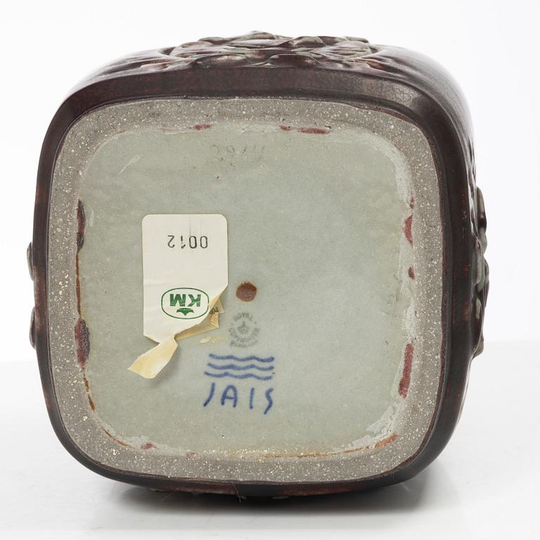 Jais Nielsen, a stoneware urn, Royal Copenhagen, Denmark, 1955.
