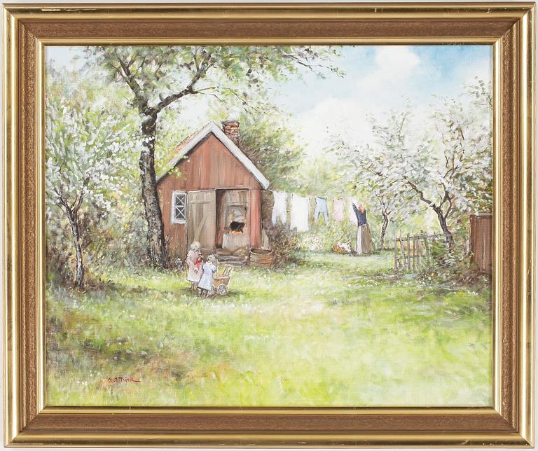 OLOF TRÄNK, olja på duk, signerad.