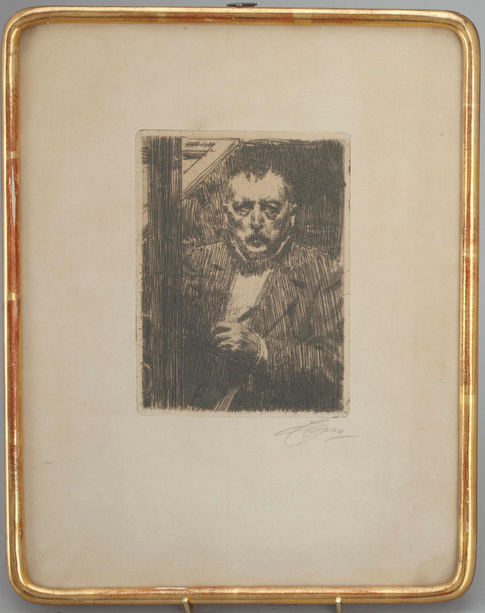 ANDERS ZORN, etsning, signerad.