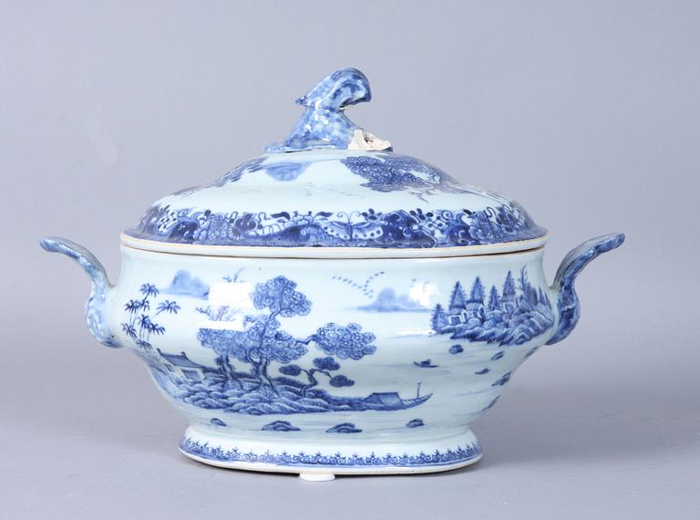 TERRIN samt LOCK, porslin, Kina, 1700-tal.