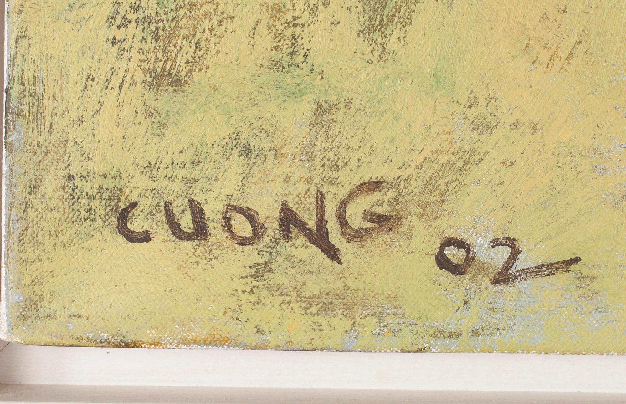 LE THIET CUONG, olja på duk, signerad och daterad -02. 
+BOK "THE WAY BEYOND LANDSCAPE", Apricot Gallery 2000.