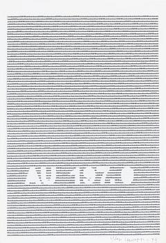 Sten Hanson, collage on paper, signed and dated -74.