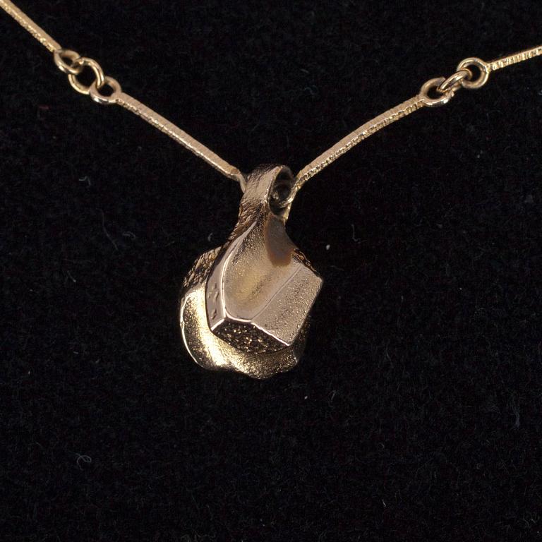 HÄNGSMYCKE, guld 14K, Björn Weckström Lapponia 1982. Vikt. ca 5,9 g.