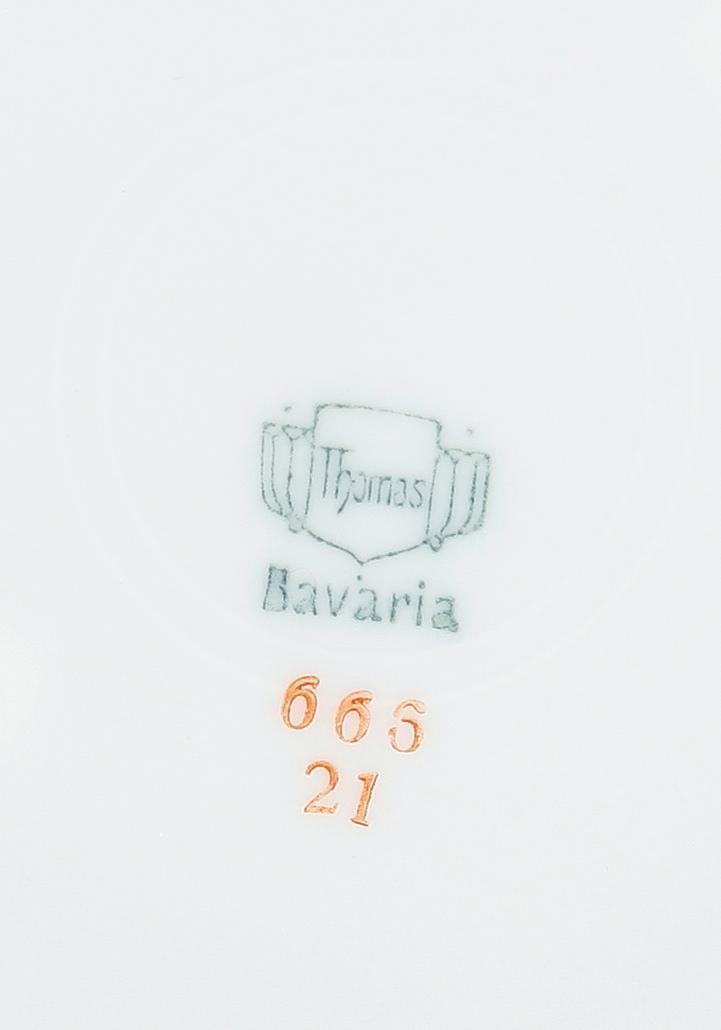 MATSERVIS, 57 delar, porslin, Bavaria, 1900-talets första hälft.