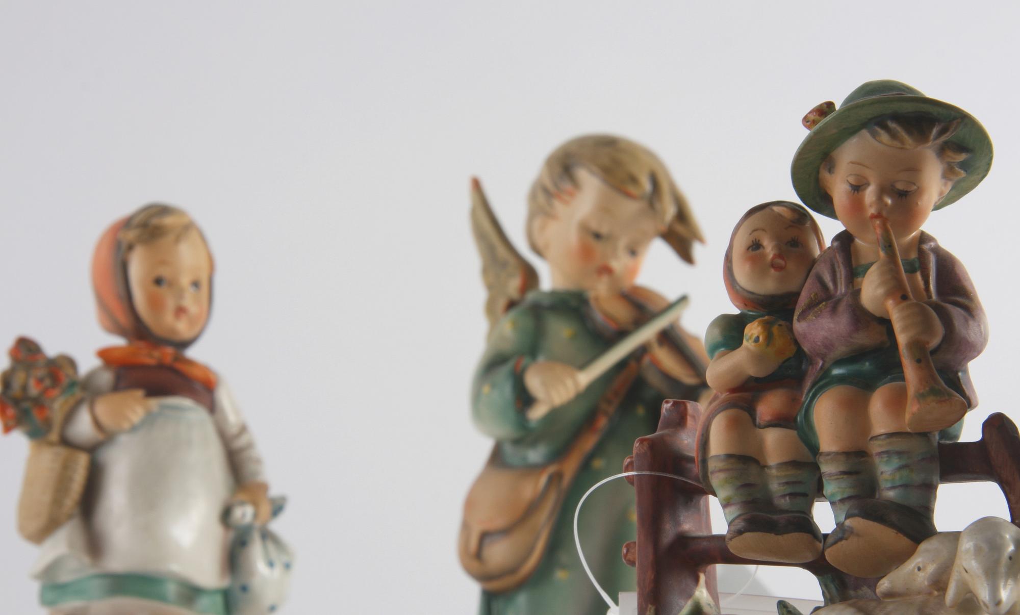 FIGURINER, 3 st, porslin, Hummel.