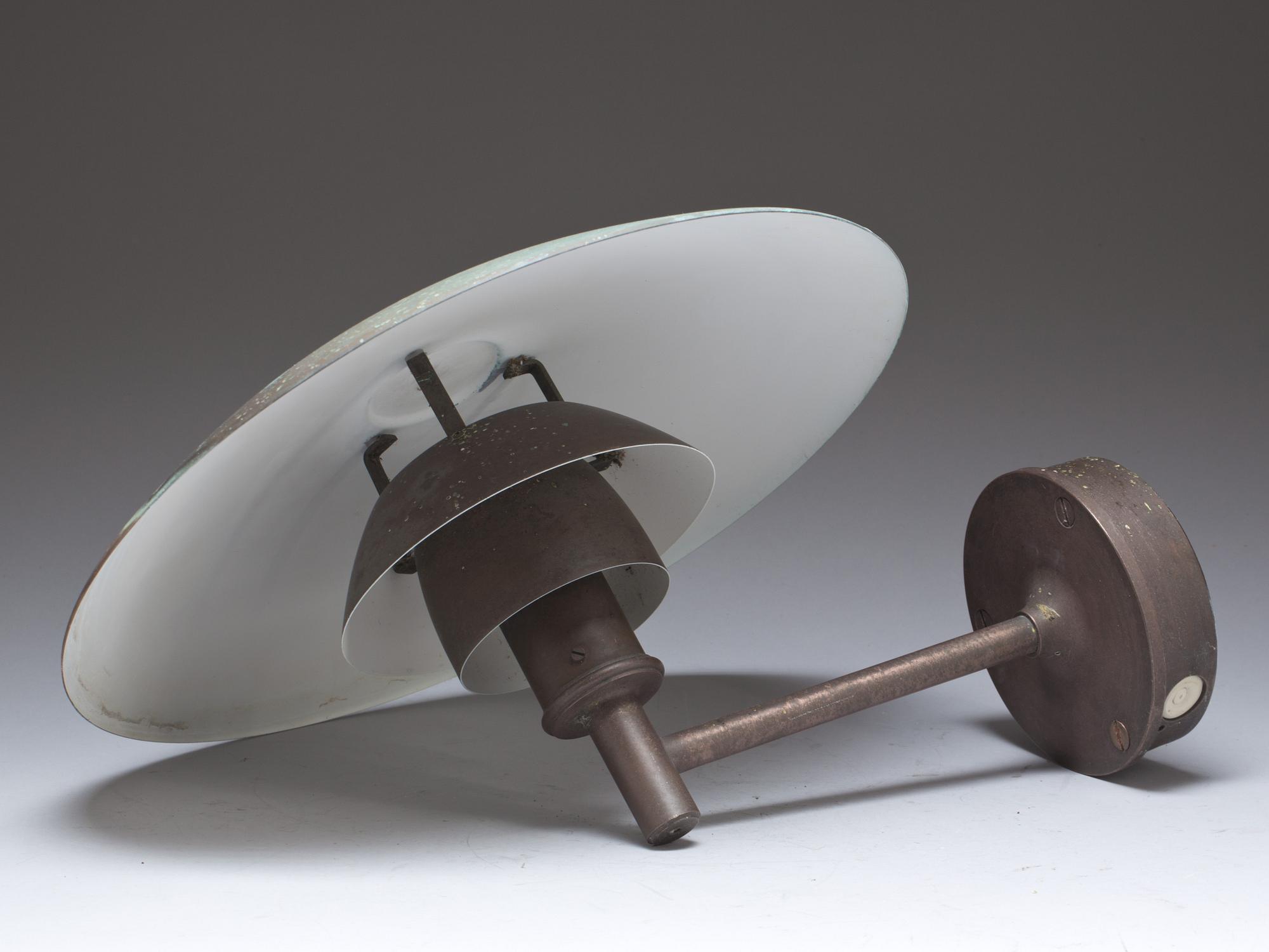 VÄGGLAMPA, "Modell PH", för ytterbelysning, Poul Henningsen, 1900-tal.