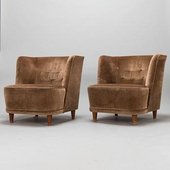 Elna Kiljander, possibly, armchairs, for Koti- Hemmet 1940s.