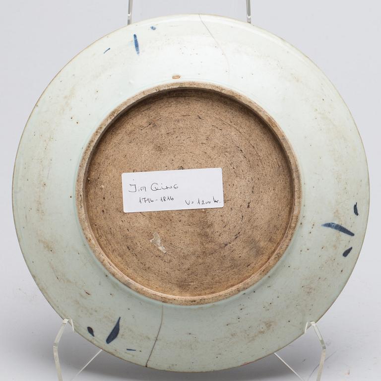 FAT, porslin, 2 st, Kina 1800-tal.