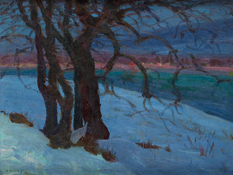 Arthur Nikodem, "Innsbruck abendstimmung Im winter".