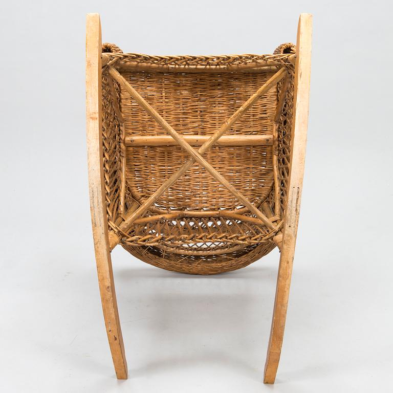 A mid-20th century rocking chair.