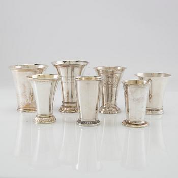 Trophies 7 pcs Silver 20th century.