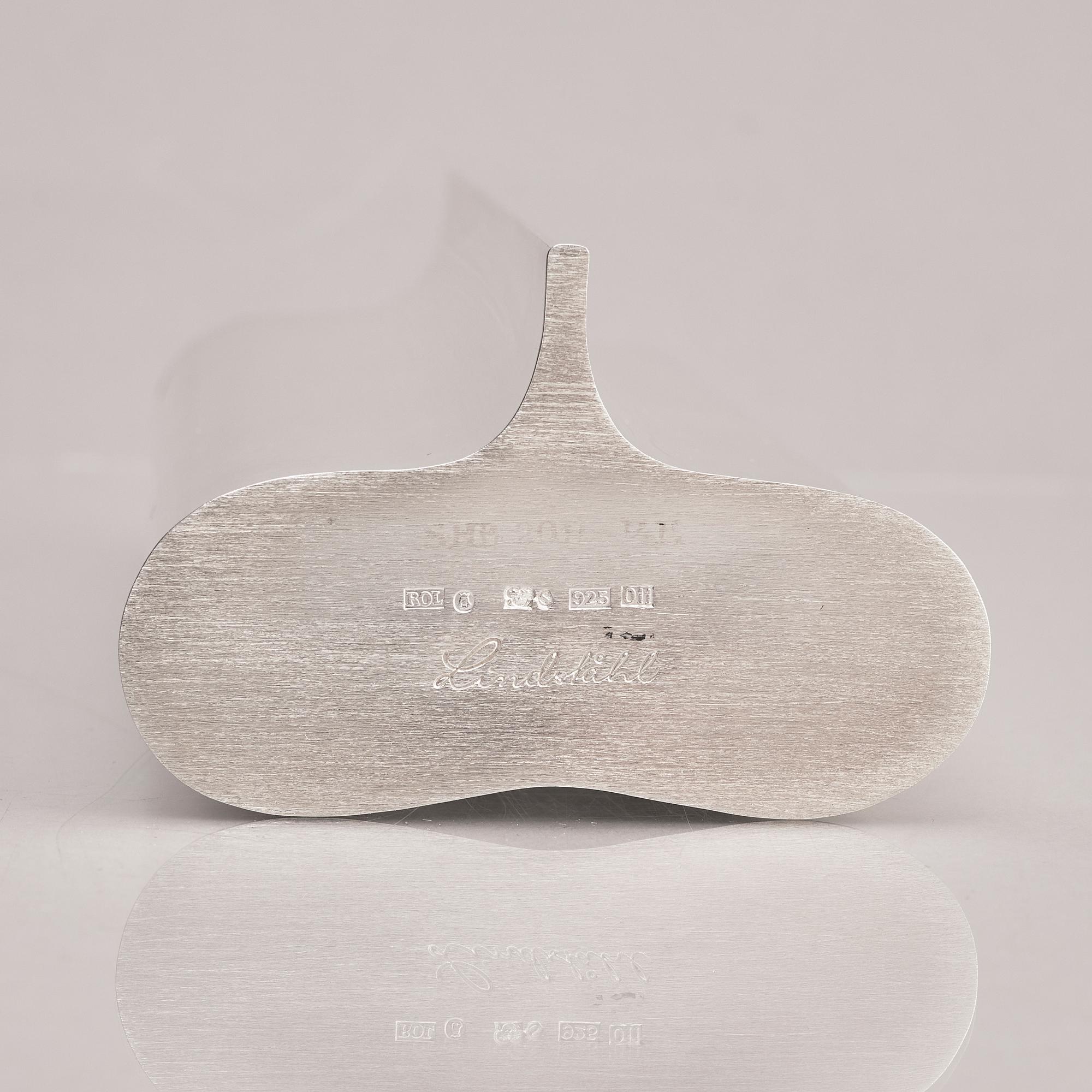 Rolf Lindståhl, sterling silver, Stockholm 2012.