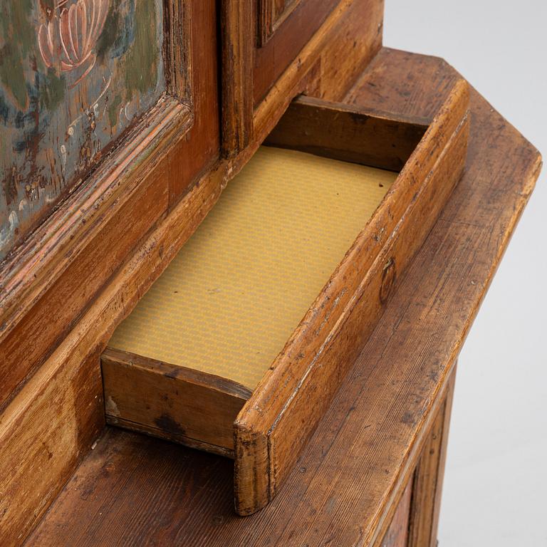 Cabinet, folk art, dated 1780.