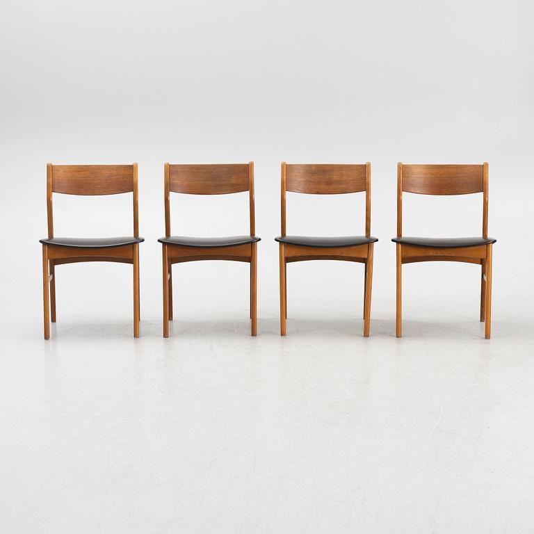 Stolar, 4 st, "Stol nr 66", Faldsled, Danmark, 1900-talets mitt.