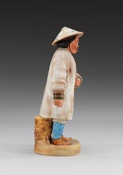 FIGURIN, biskvi. Ryssland, Gardner, (Dmitrovsk Porcelain Factory), 1924.