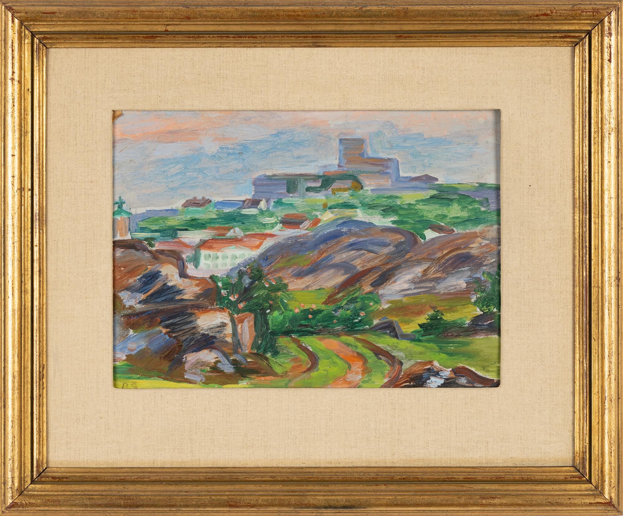 Birger Simonsson, oil on panel, signed BS.