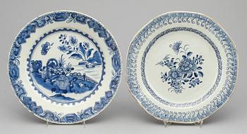 TALLRIKAR, 4 st, porslin, Kina, Qianlong (1736-95).