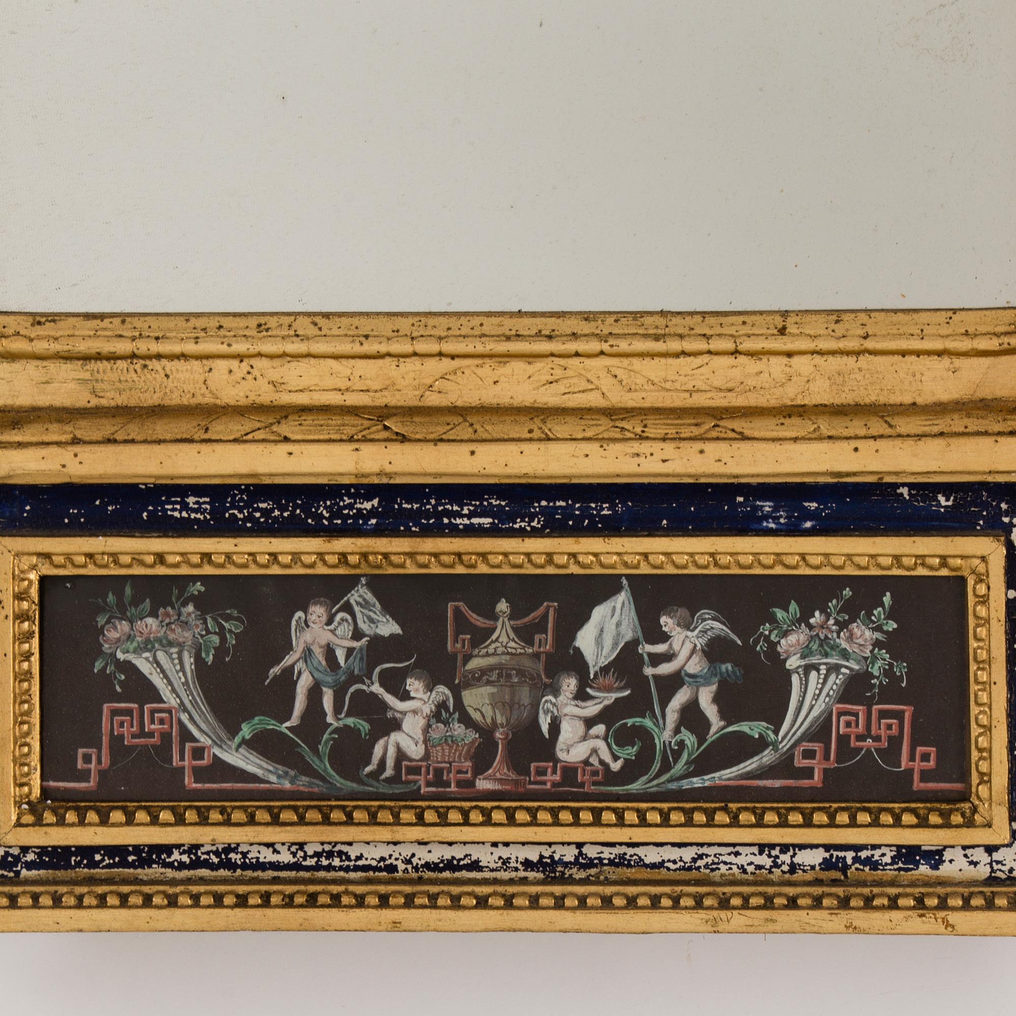 SPEGEL, av Nils Sundström (spegelmakare i Stockholm 1754-1781), daterad 177(?).