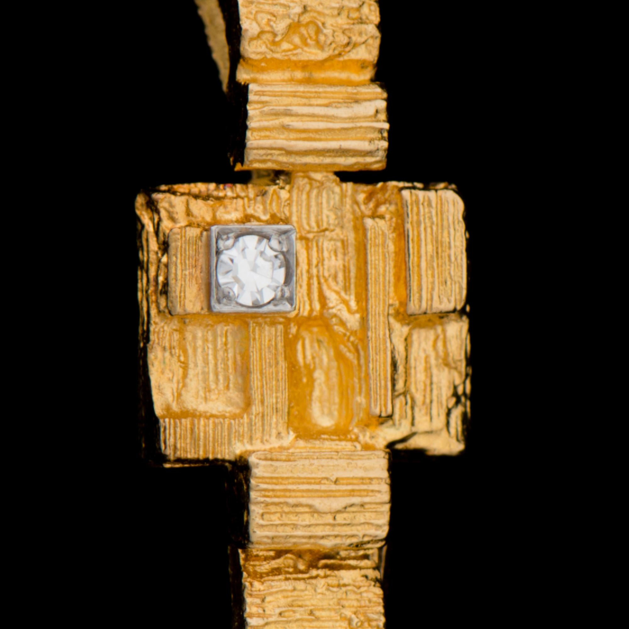 BRACELET, "Timanttietapit", 8/8 cut diamonds, 18K gold. Lapponia 1975.