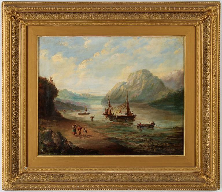 Unknown artist, England, 19th Century, oil on canvas, signed.