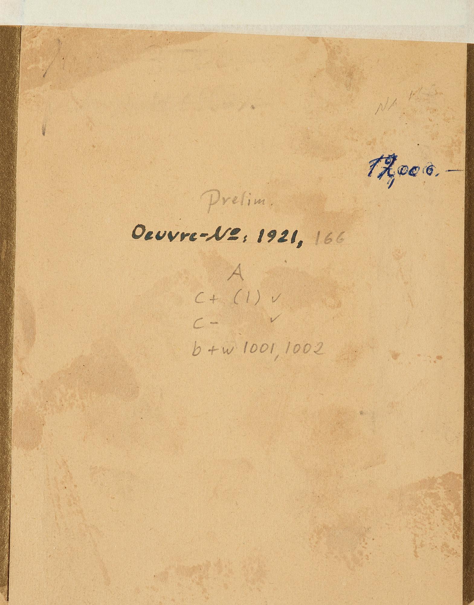 Kurt Schwitters, Untitled (Vanlilla Chocolate No. 103c).