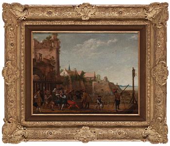 Adam Willaerts, ADAM WILLAERTS, oil on pabel, not signed.