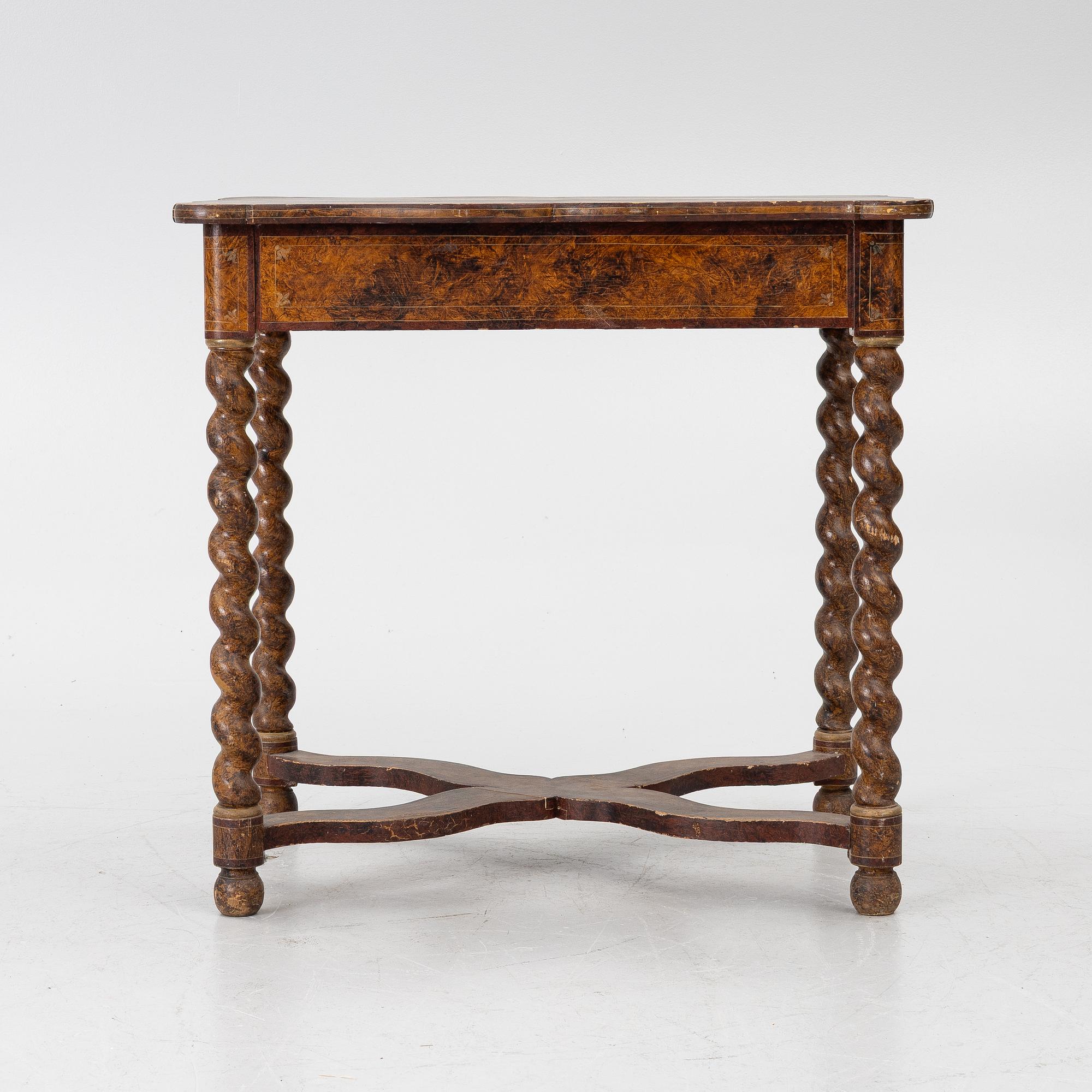 A Baroque style table, late 19th Century.