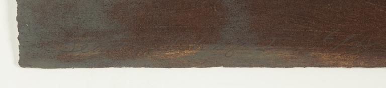 Hughie O´Donoghue, etching, signed 6/35.