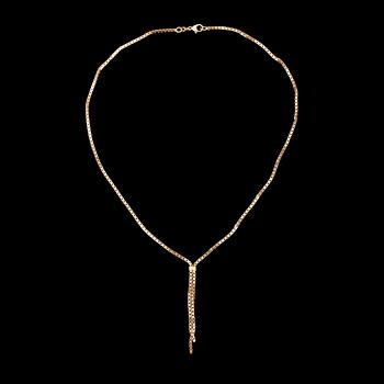 HALSCOLLIER, guld 18K, svensk importstämpel. Vikt ca 23 gram.