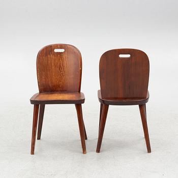 A set of four chairs, Åby Möbelfabrik, 1930s-40s.
