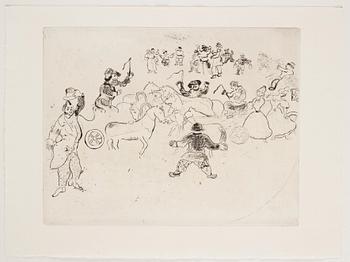 MARC CHAGALL, 71 st etsningar ur upplagan om 285 exemplar på Arches/MBM/J. Perrigot-papper, 1923-1948.