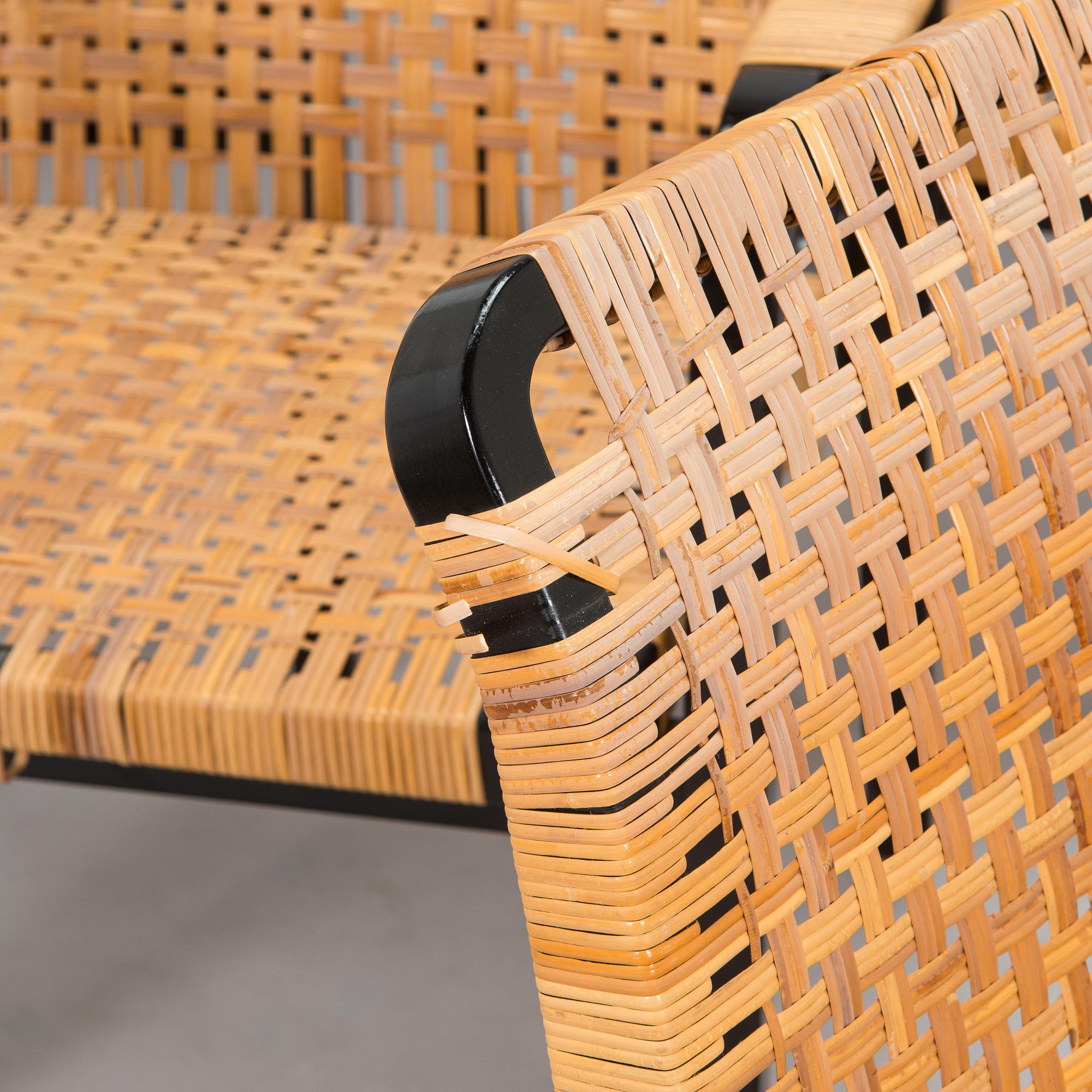 Alvar Aalto, nojatuoleja, 6 kpl, malli 45, Artek 1970-luku.