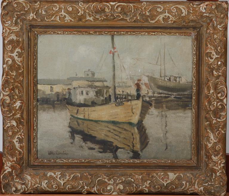 KUMLIN, ACKE. Olja på duk. Sign.