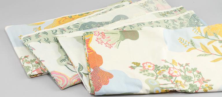 GARDINLÄNGDER, 4 st, "Anakreon", Josef Frank, Svenskt Tenn, 1900-tal.