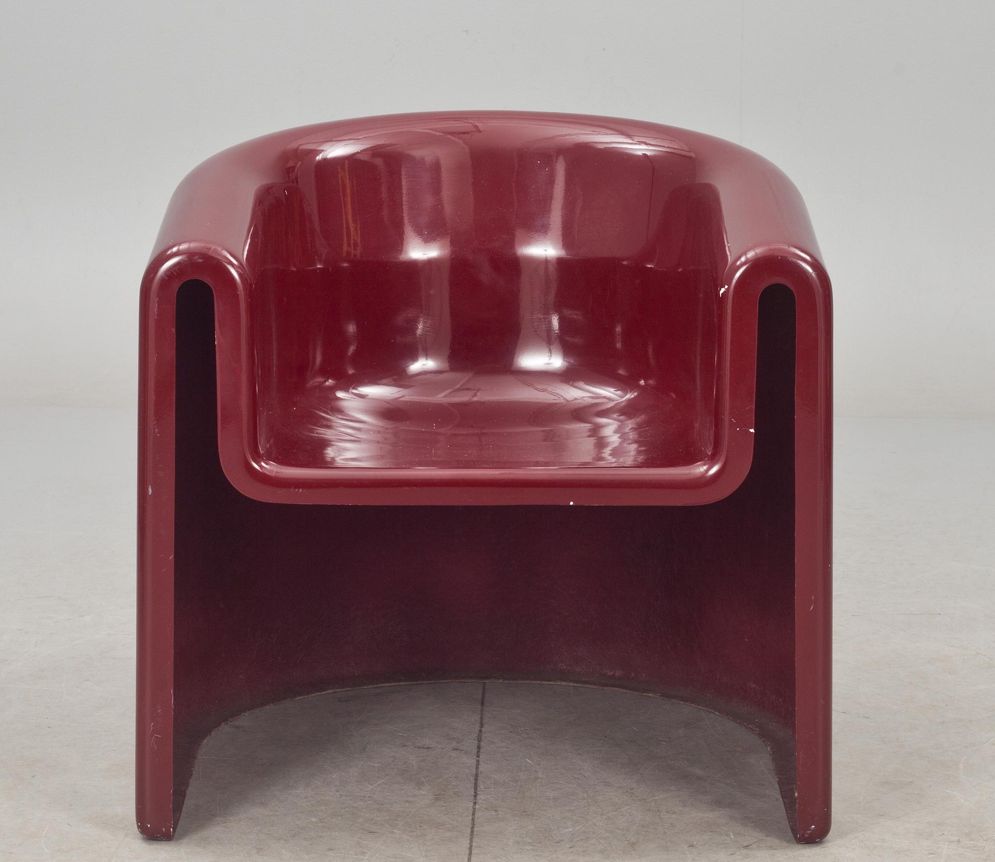 FÅTÖLJ, Rodolfo Bonetto för Driade, Italien, 1970-tal.