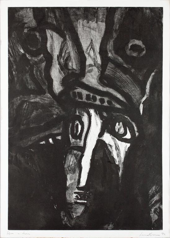 BENGT LINDSTRÖM, etsning, sign. o dat. -92.