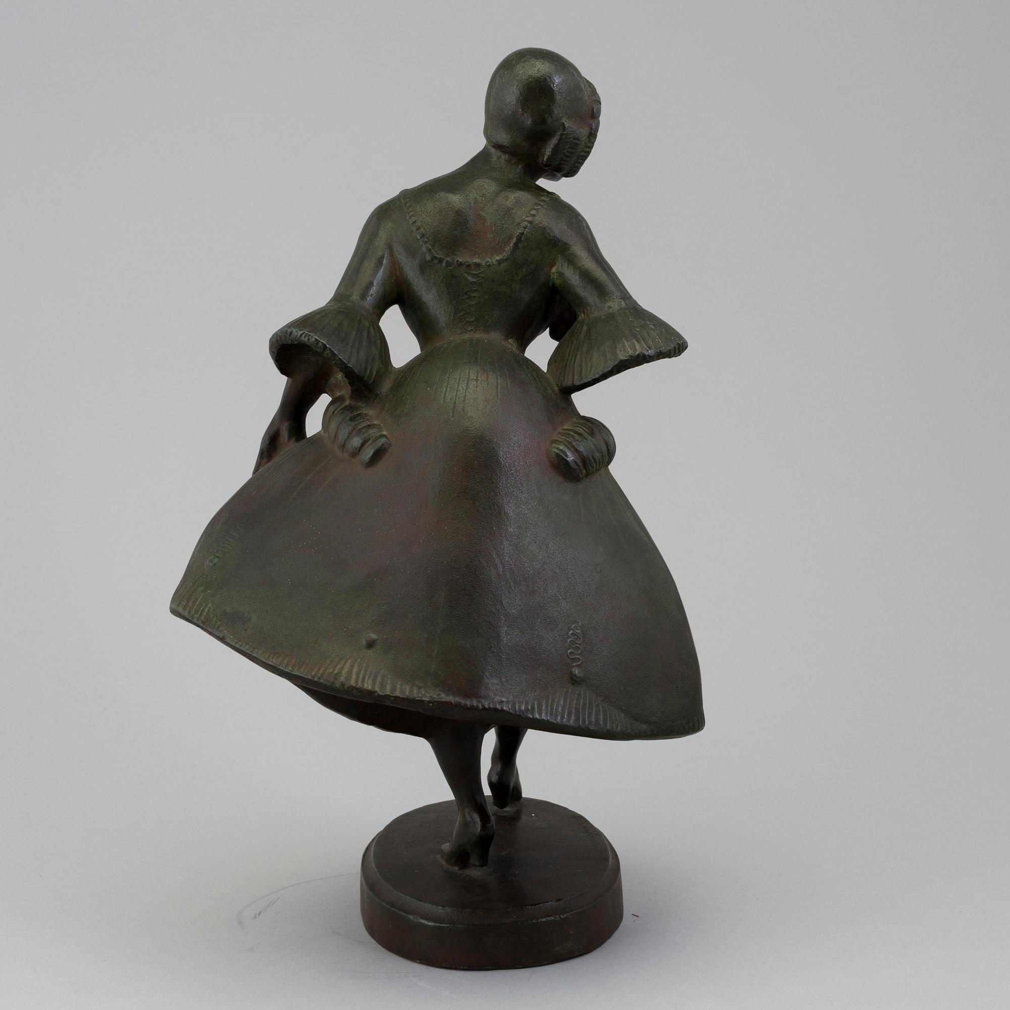 CARL FAGERBERG, a bronze sculpture, signed.