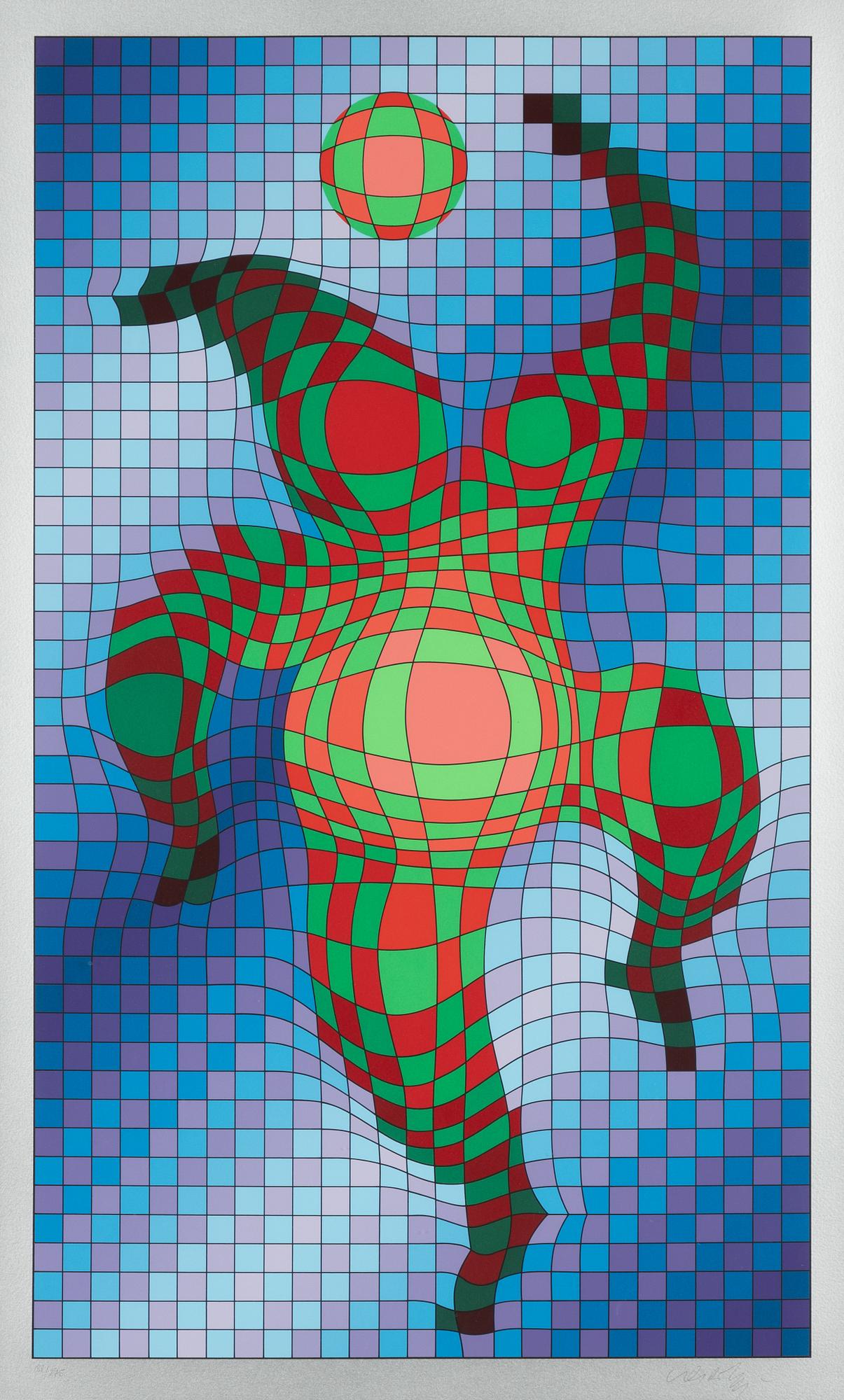 Victor Vasarely, "Clown med boll".