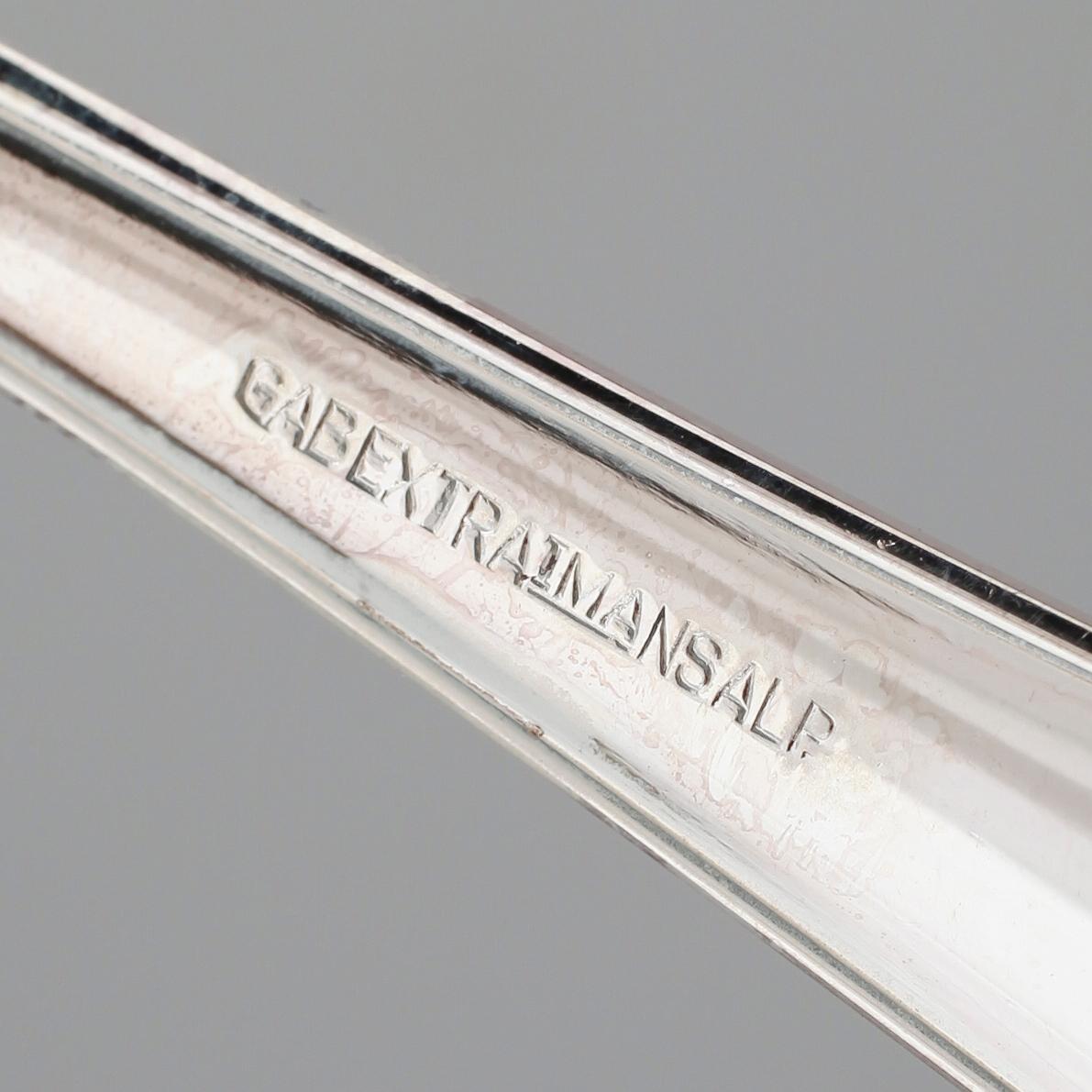 BESTICK, 45 delar, nysilver, "Vasa", 1900-talets andra hälft.