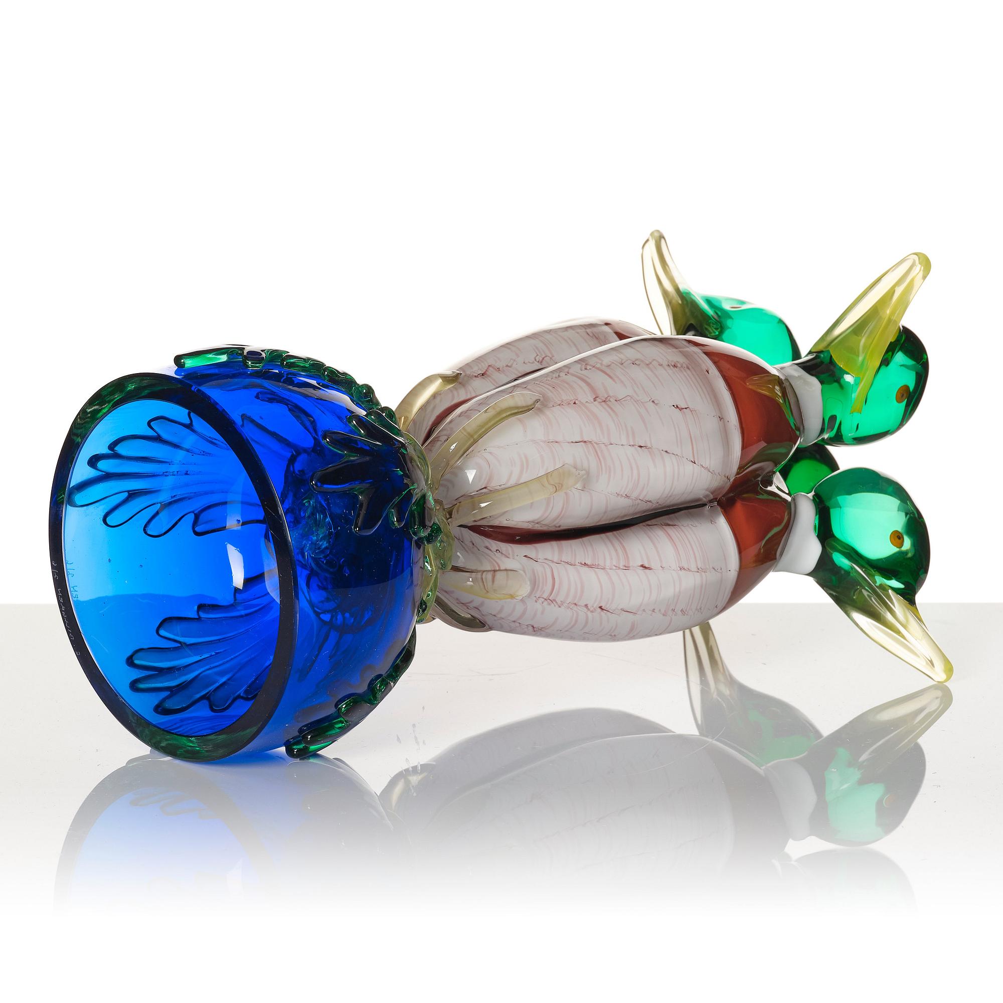 Ernst Billgren, "Väktare", skulptur, Berengo Studio, Murano 2000, ed. 2/6.