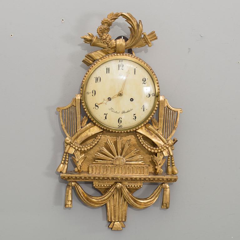 A Cederlund, Stockholm early 19th century wallclock.