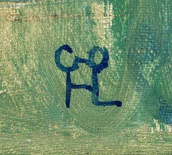 Hilding Linnqvist, Landskap med hästar.