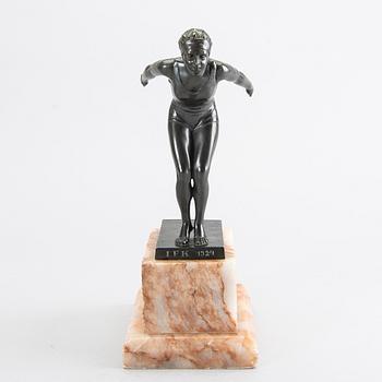 CARIN NILSON, attributed to, sculpture, bronze.