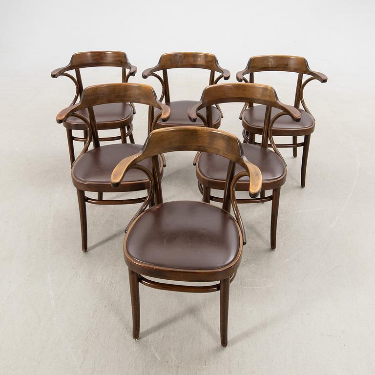 Armchairs 6 pcs Gemla late 20th century.