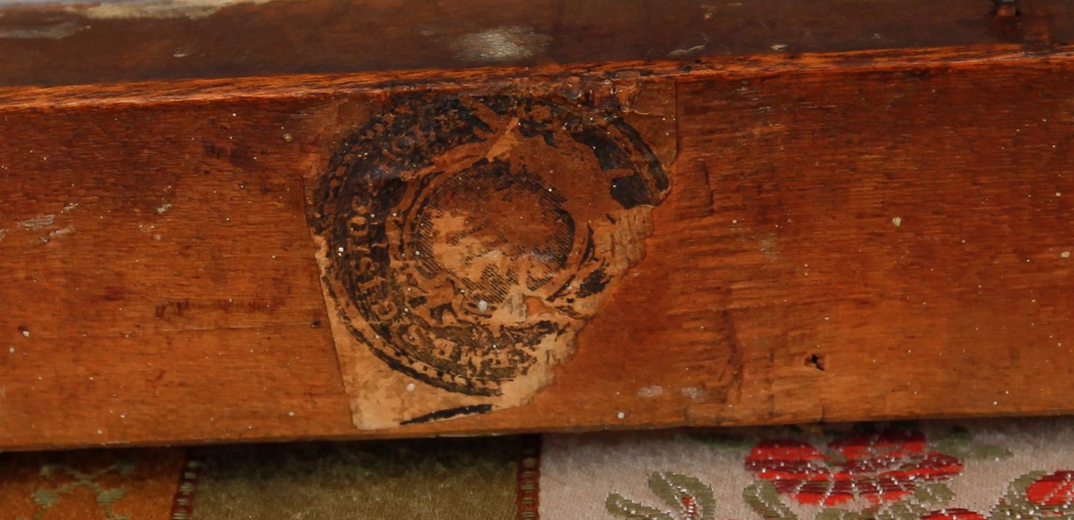 STOL, Stockholms stolmakarämbetes sigill, gustaviansk, 1700-talets slut.