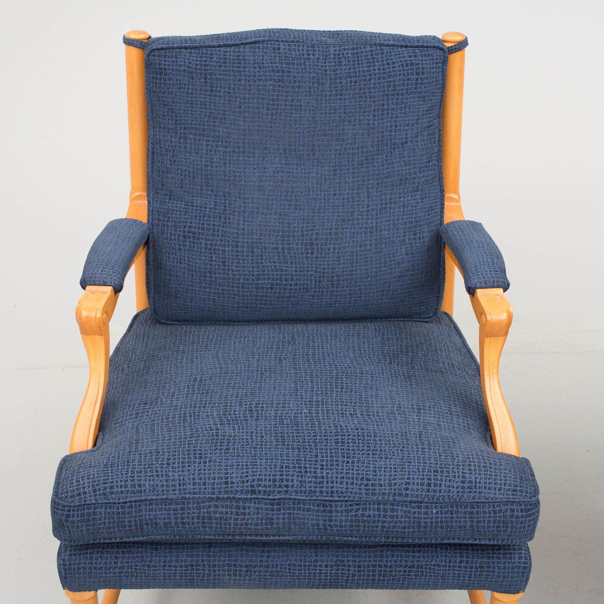 FÅTÖLJER, ett par, så  kallade Gripsholmsfåtöljer, 1900-talets slut.