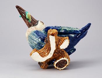 A Gunnar Nylund stoneware figure of a bird, Rörstrand.