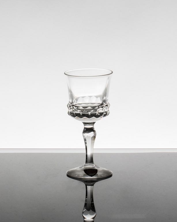 SERVISDELAR, glas, 32 delar, "Silvia", Orrefors, 1970-tal.