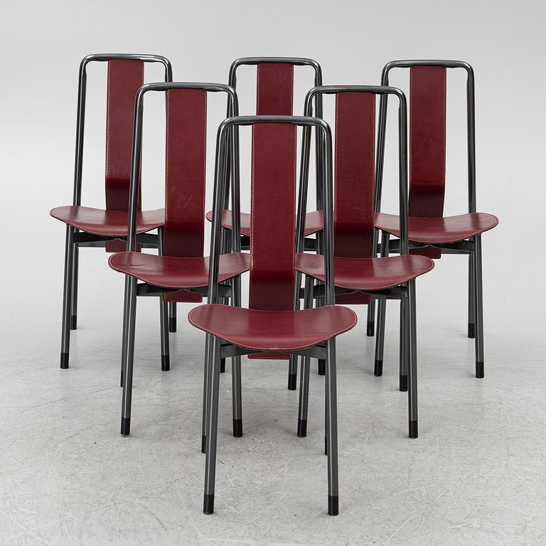 Achille Castiglioni, stolar, 6 st, "Irma", Zanotta, Italien.