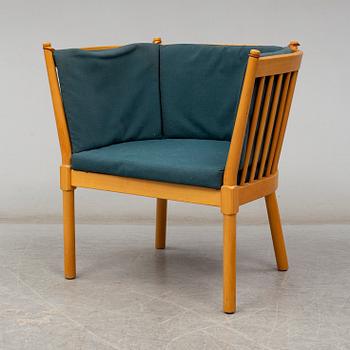 A "Tremme" sofa and armchair, designed by Børge Mogensen, Fritz Hansen, second half of the 20th century.